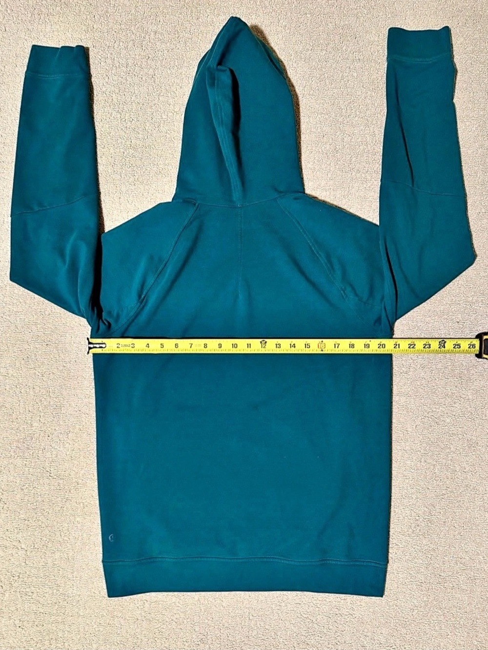lululemon Teal Men’s Pullover Hoodie Medium - Picture 3 of 5